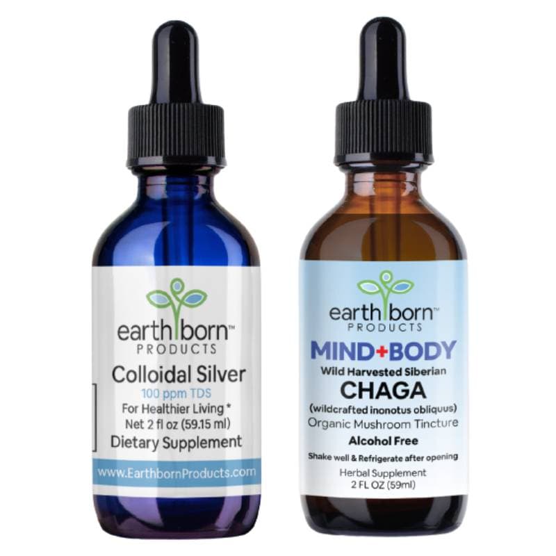 Colloidal Silver + Siberian Chaga Pairing product photo
