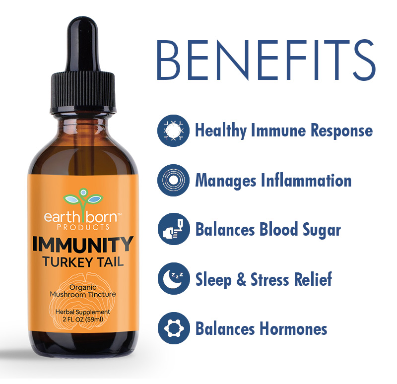 Turkey Tail Mushroom Tincture Benefits product photo
