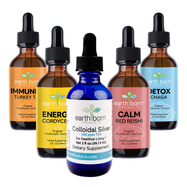 Immune-boosting power bundle tinctures by Earthborn Products