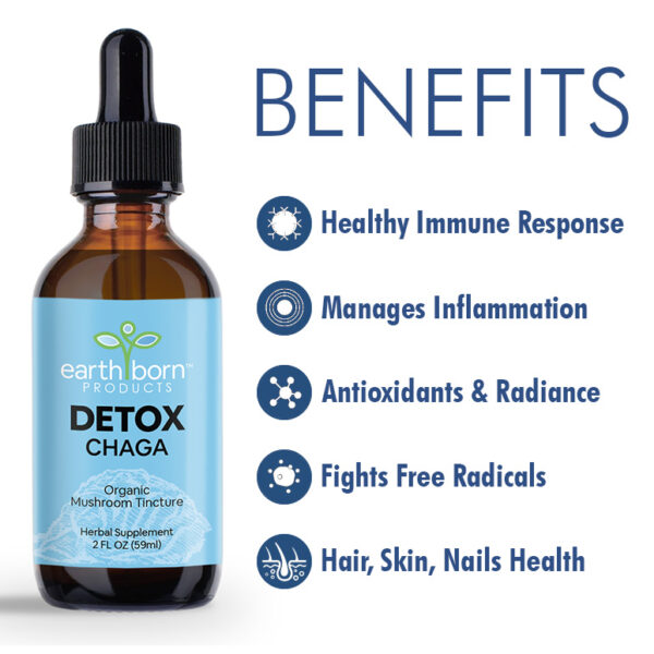 organic chaga mushroom tincture benefits earthborn products